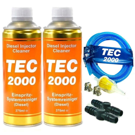 2x Preparat do czyszczenia wtrysków TEC2000 Diesel Injector Cleaner + 1x Zestaw aplikacyjny 8 mm