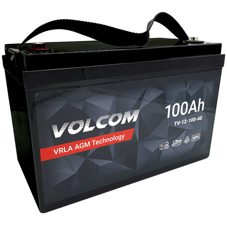 Zasilacz awaryjny Kemot PROsinus-500 12 V + Akumulator Volcom TV-12-100-AE 12 V 100 Ah